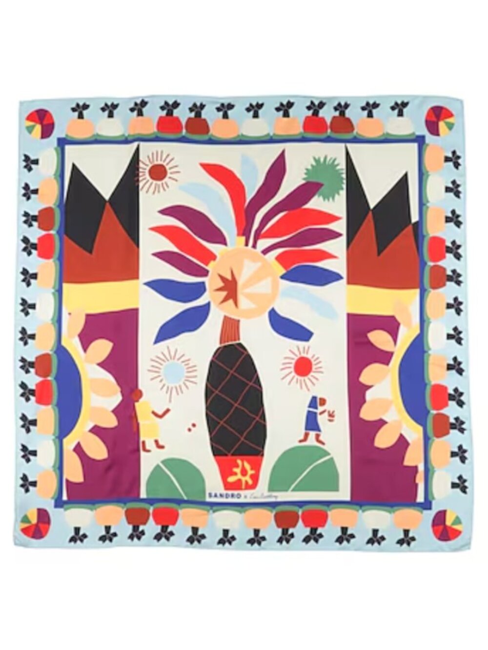 Sandro x Louis Barthélemy Silk Scarf